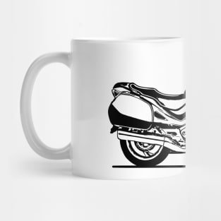 NT650V Deauville Motorcycle Sketch Art Mug